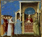 GIOTTO di Bondone The Bringing of the Rods to the Temple Sweden oil painting artist